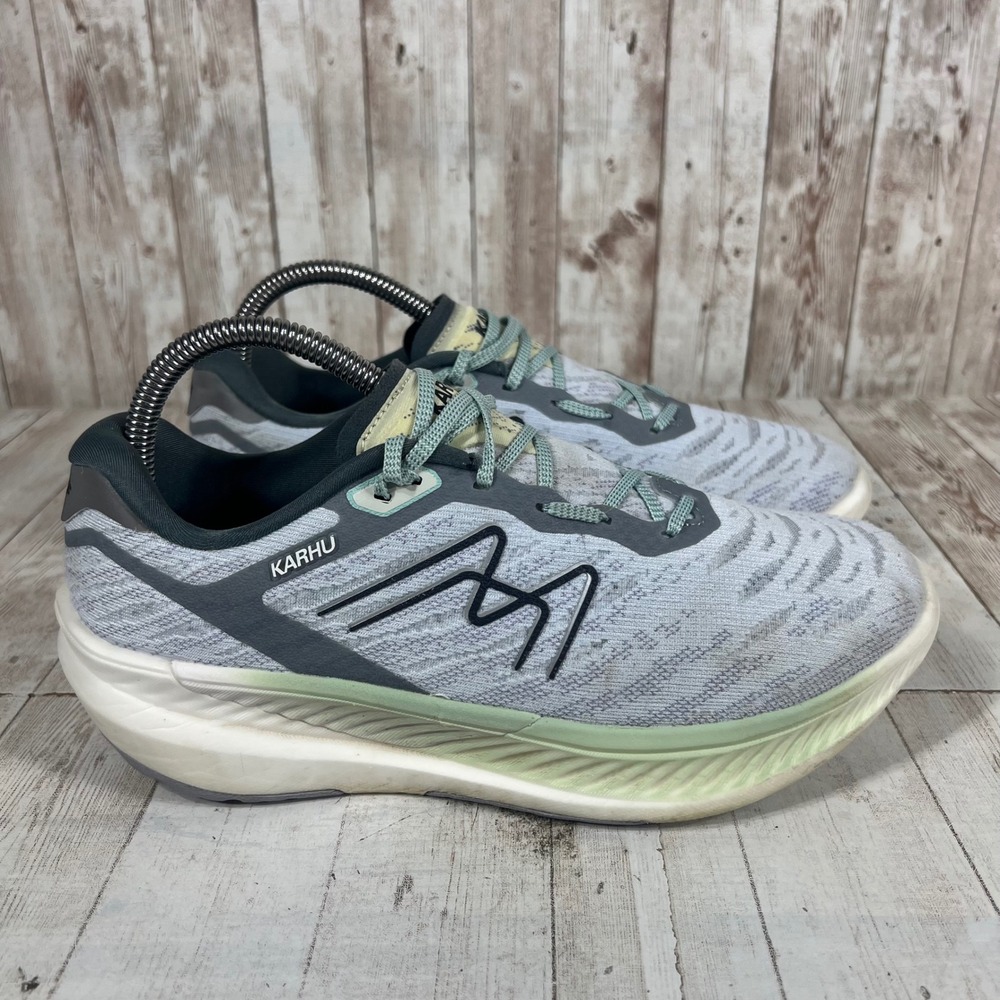 Karhu Fusion Ortix HiVo Women 8 Grey Mint Green Running Shoes F201809
